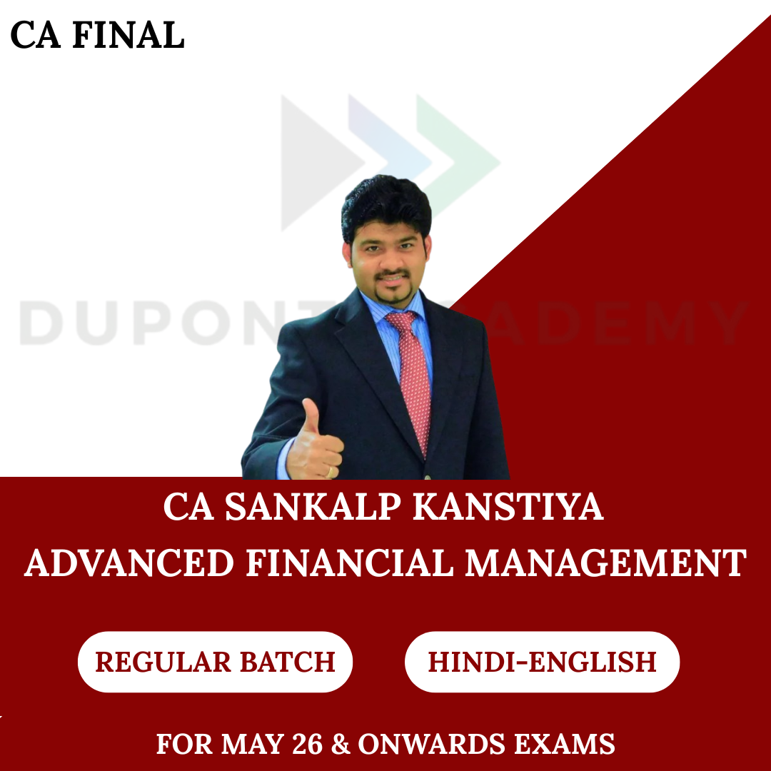 CA Final AFM (Regular Batch) For May 2026 & Onwards Exams- (26/27/28) by CA Sankalp Kanstiya