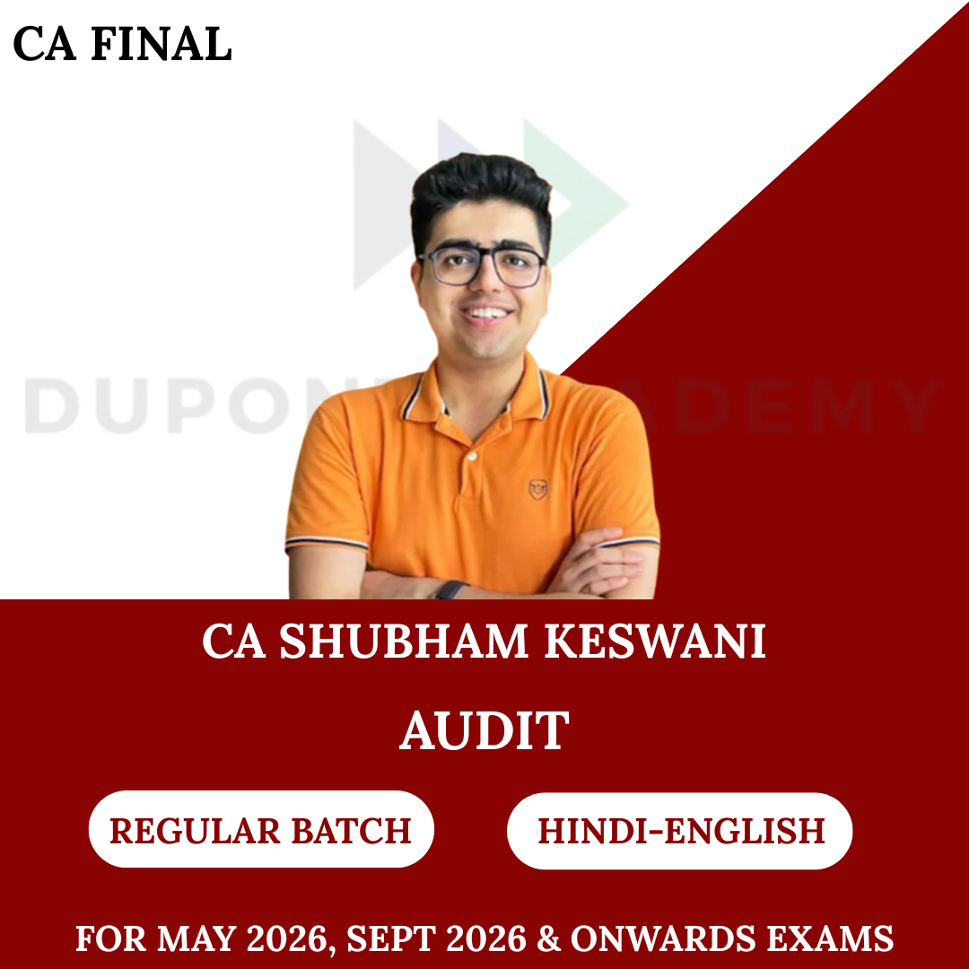 CA Final Audit (Regular Batch) For May 2026, Sep 2026 & onwards Exams By CA Shubham Keswani
