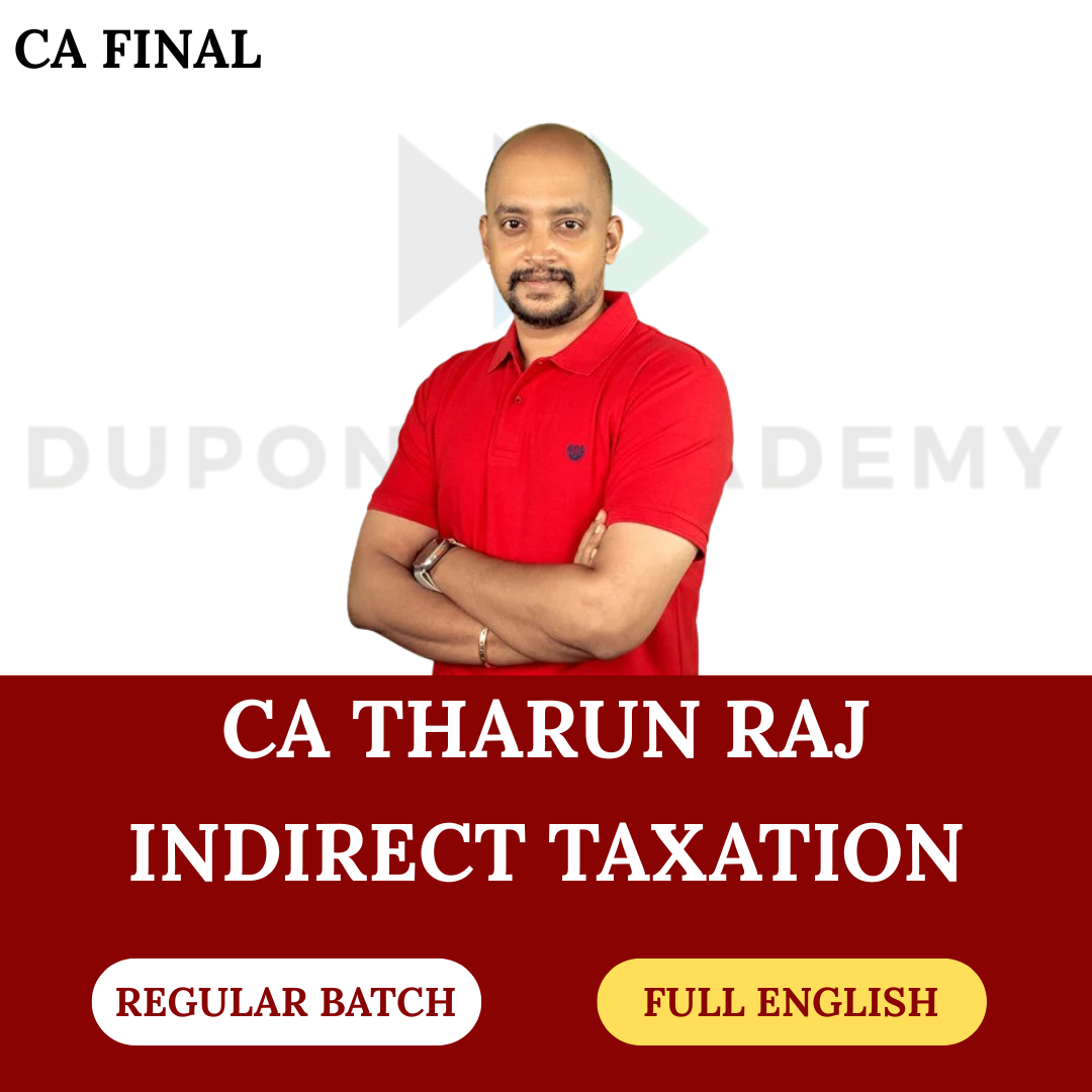 CA Final IDT (Regular Batch) Full English For Nov 2026 Exams By CA Tharun Raj