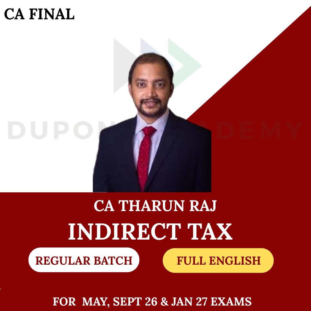 CA Final IDT (Regular Batch) Full English For May/Sep 26 & Jan 27 By CA Tharun Raj