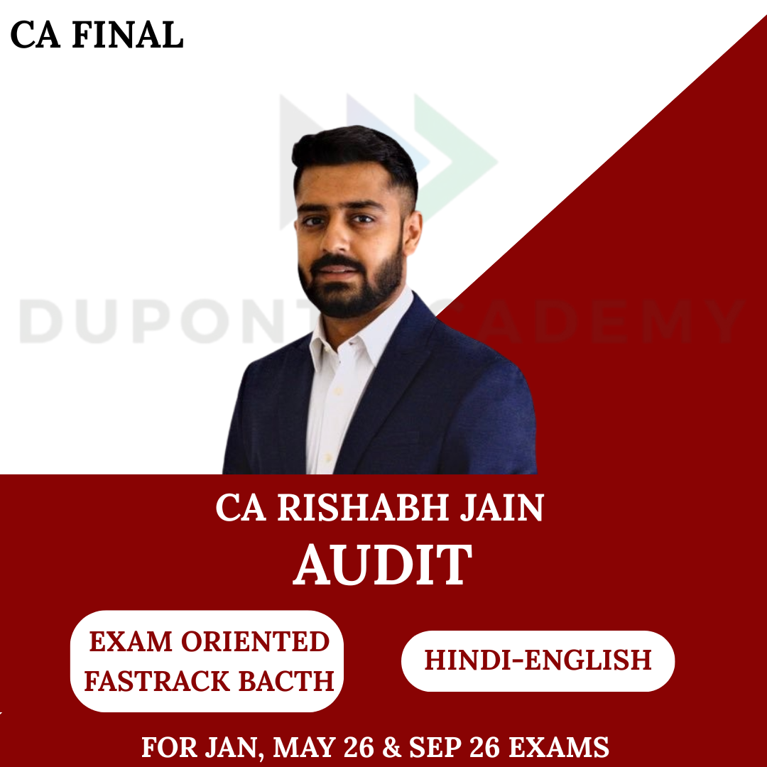 CA Final Audit Exam Oriented For  May 26 & Sept 26 Exams By CA Rishabh Jain