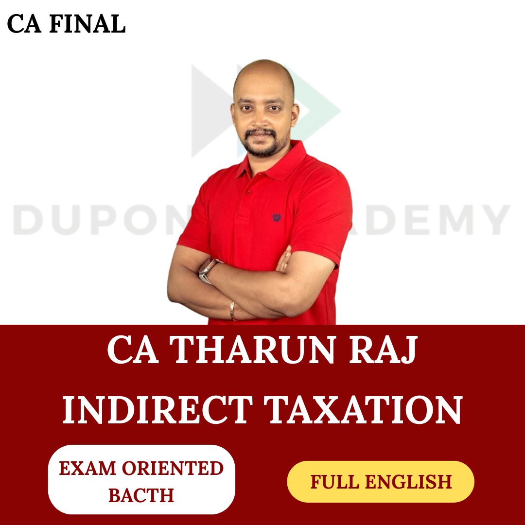CA Final IDT (Exam Oriented Batch) - Full English - for Nov 2026 Exams By CA Tharun Raj
