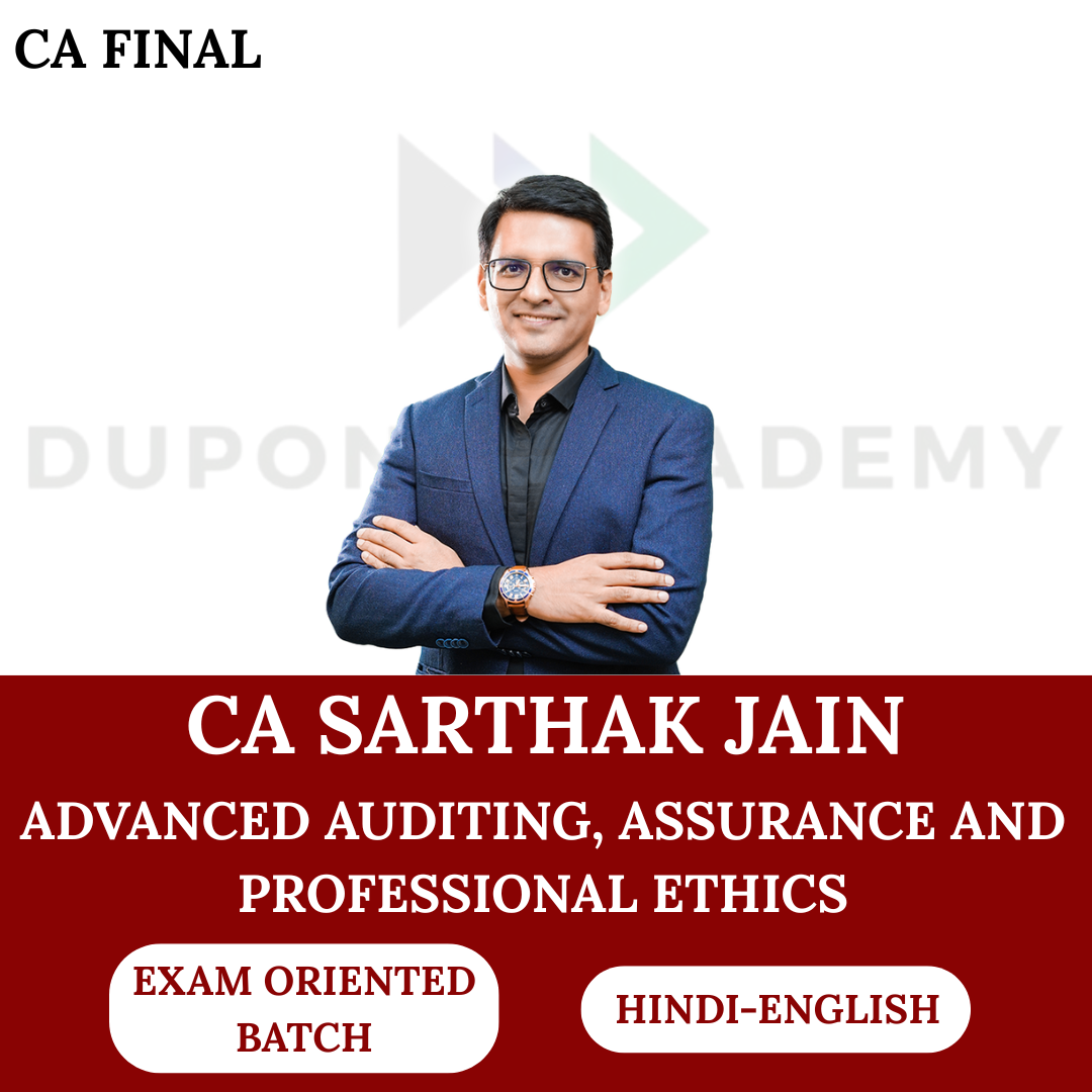 CA Final Audit (Exam Oriented Batch) For Nov 2026 & Onwards Exams By CA Sarthak Jain