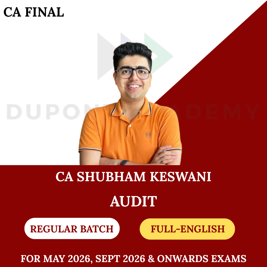 CA Final Audit - Full English (Regular Batch) For May 2026, Sep 2026 & onwards Exams  By CA Shubham Keswani