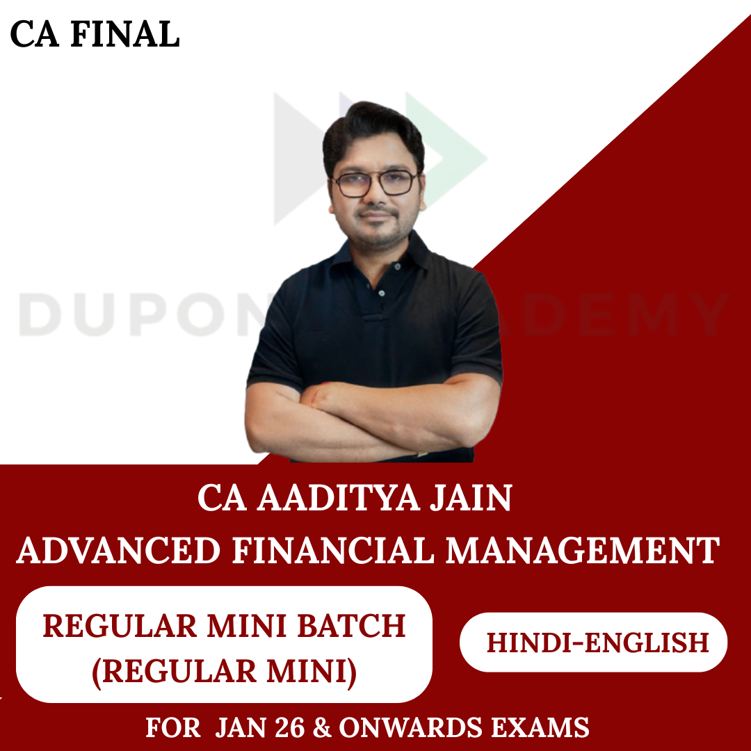 CA Final AFM Mini Batch ( Regular Mini) For Jan 2026 & Onwards By CA Aaditya Jain