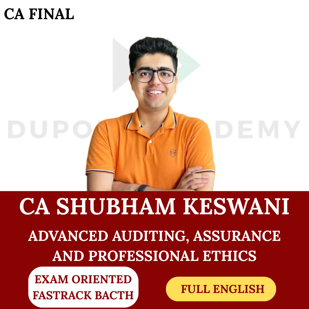 CA Final Audit (Exam Oriented-Fastrack Batch) - Full English - For Nov 26 & Onwards Exams Exams By CA Shubham Keswani