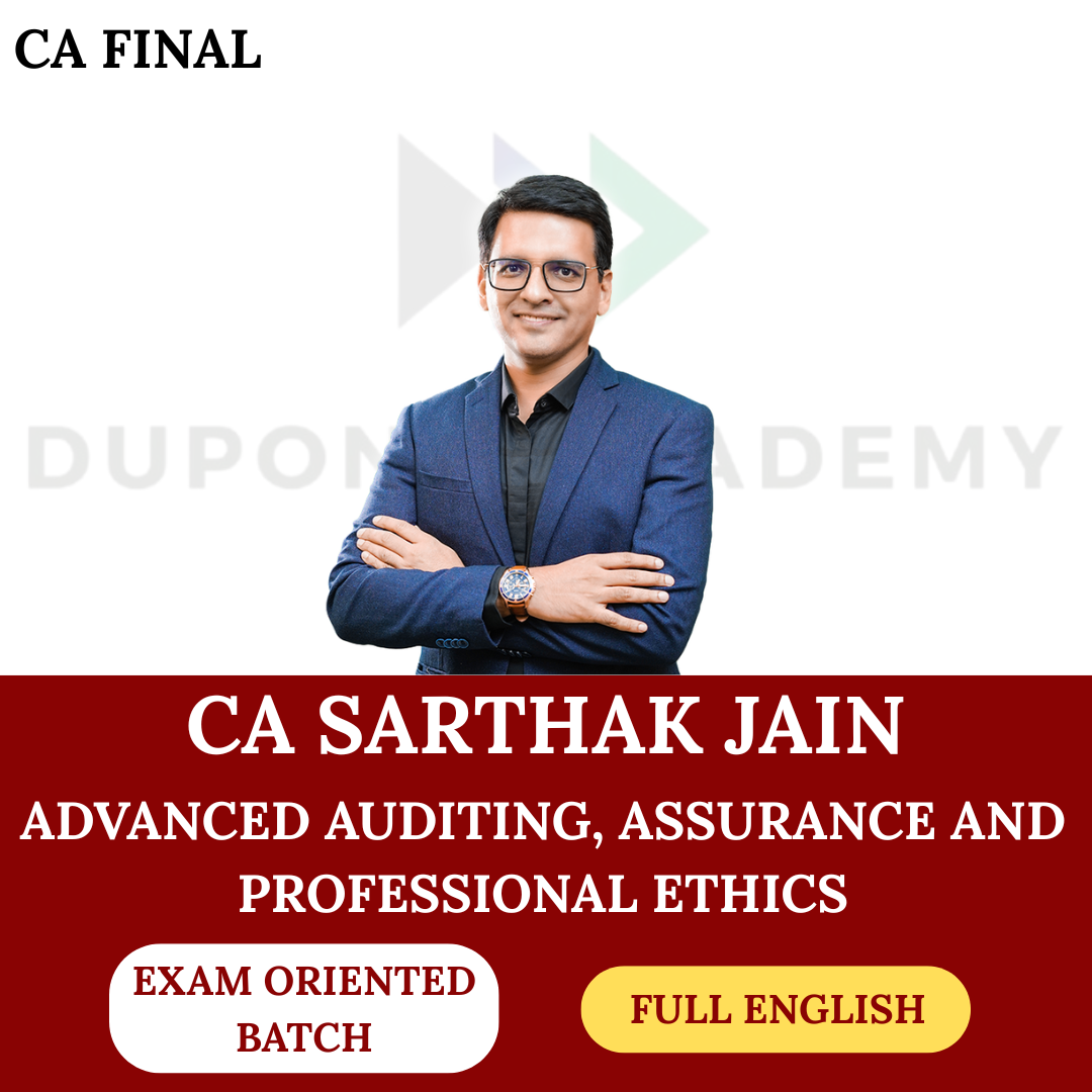 CA Final Audit (Exam Oriented Batch - Full English) For Nov 2026 & Onwards Exams By CA Sarthak Jain