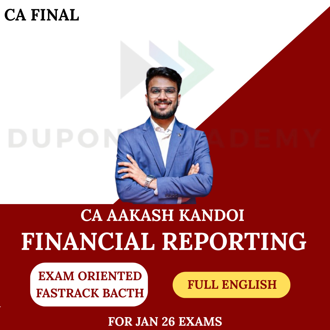 CA Final FR Fastrack Live Guidance (Exam Oriented) For Jan 26 Full English By CA Aakash Kandoi