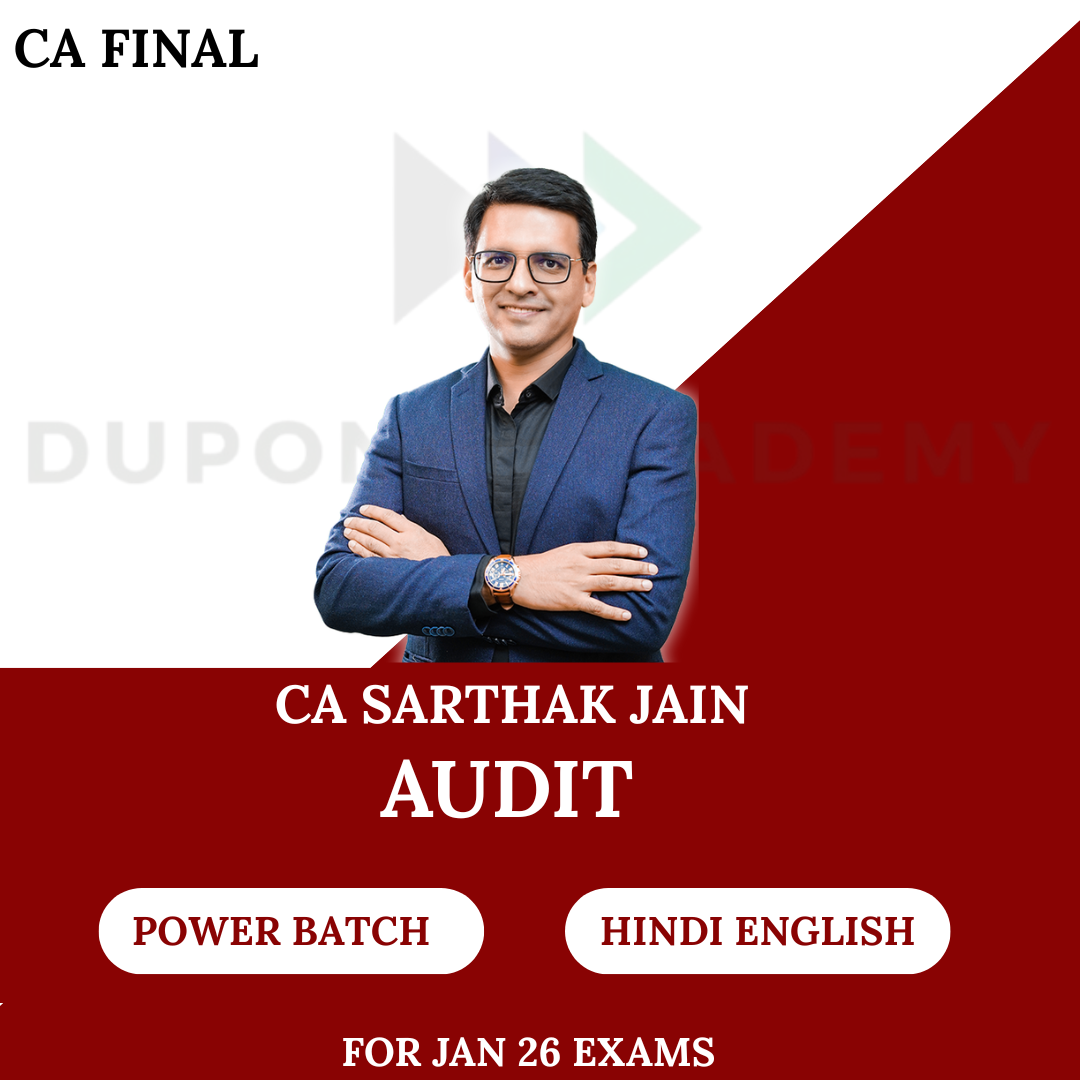 CA Final Audit Power Batch For Jan 26 Exams  By CA Sarthak Jain
