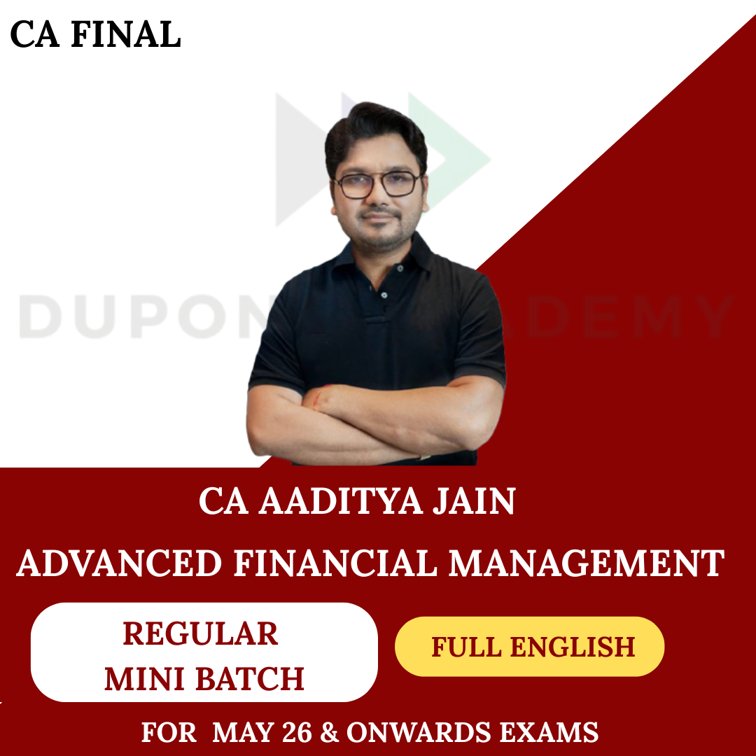 CA Final AFM Mini Regular Batch 100% In English For May 2026 & Onwards By CA Aaditya Jain