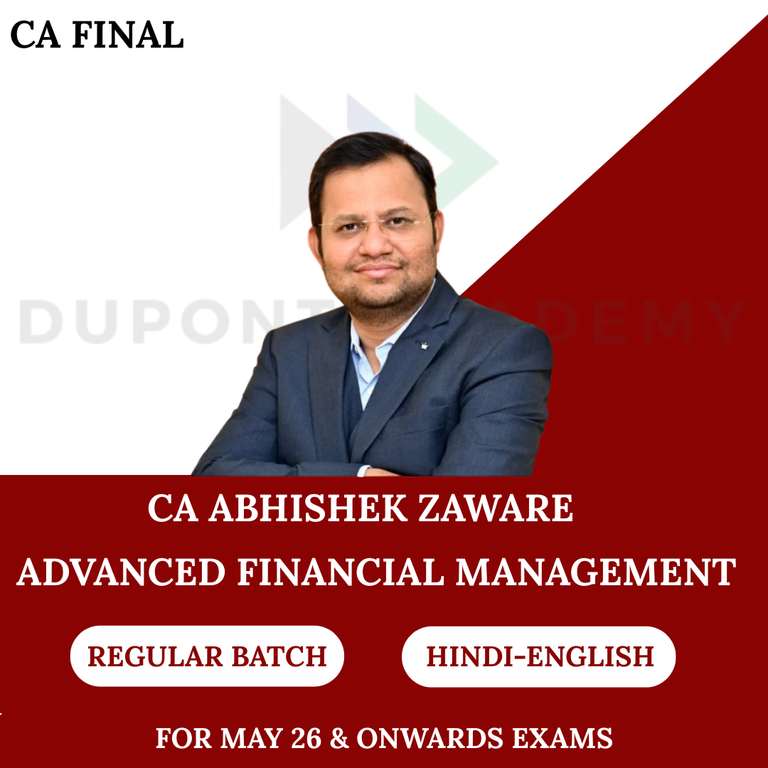 CA Final AFM Regular Batch For Jan 26 May 26 & Sept 26 By CA Abhishek Zaware