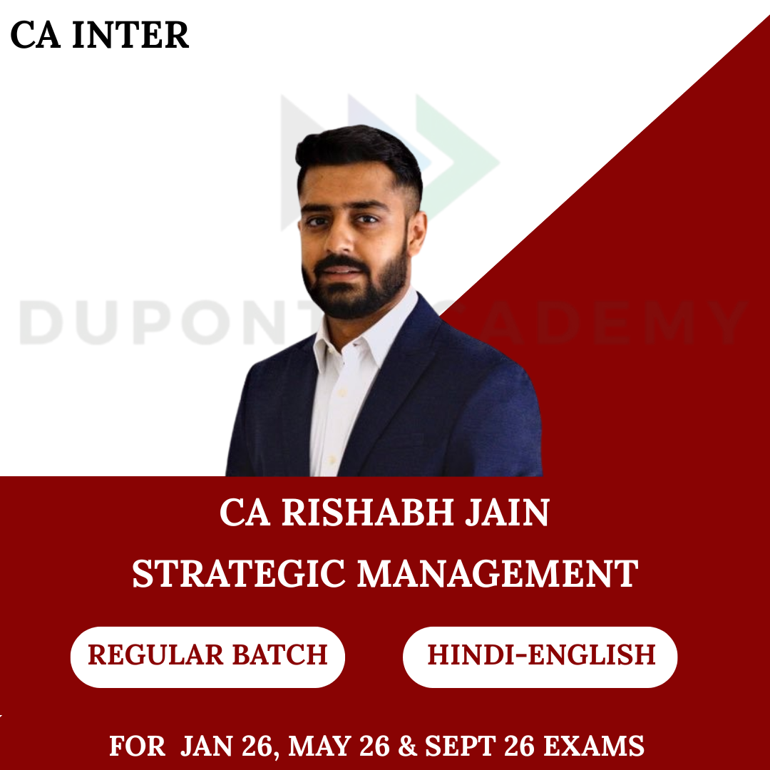 CA Inter SM Regular Batch For Jan, May & Sept 26 By CA Rishabh Jain