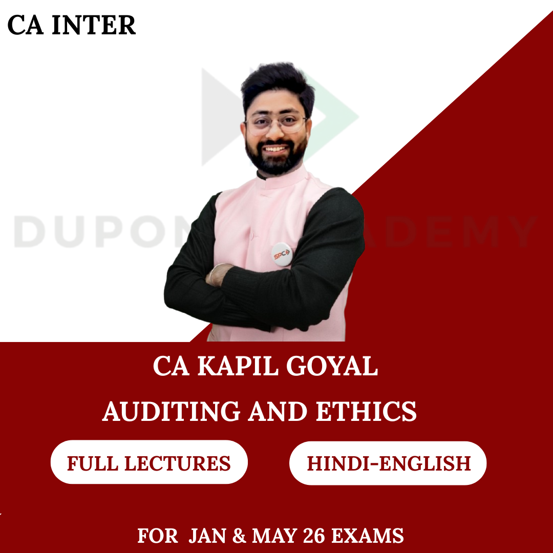 CA Inter Audit Regular Batch for Jan & May 2026 Exams By CA Kapil Goyal