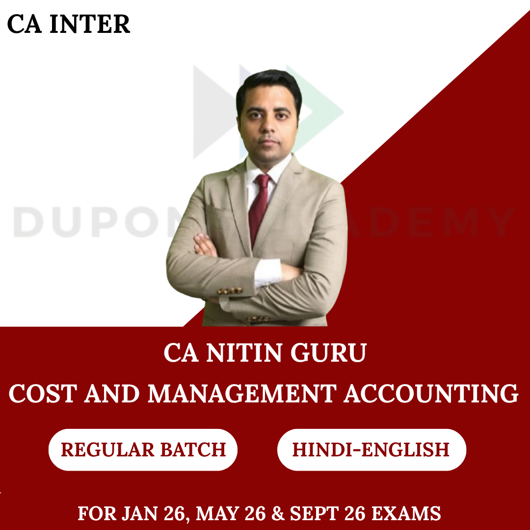 CA Inter Costing Regular Batch For Jan, May & Sept 2026 By CA Nitin Guru
