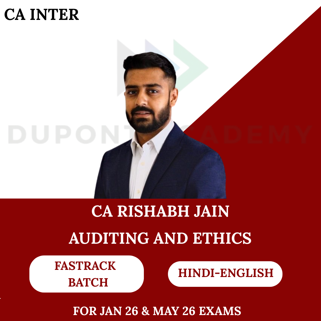 CA Inter Audit (Exam Oriented-Fastrack  Batch) For Jan & May 26 By CA Rishabh Jain