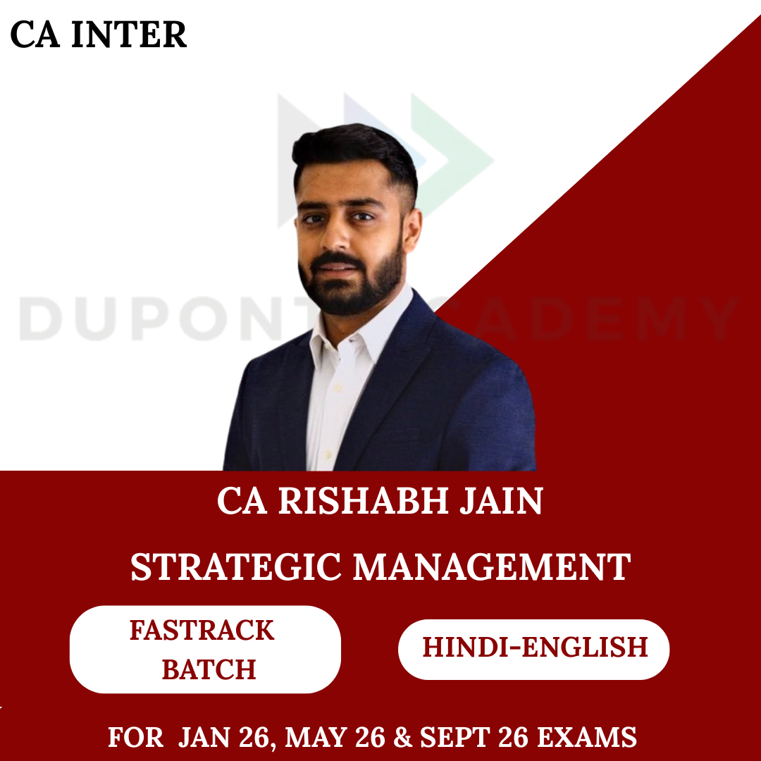 CA Inter SM (Exam Oriented-Fastrack Batch) For Jan, May & Sept 26 By CA Rishabh Jain