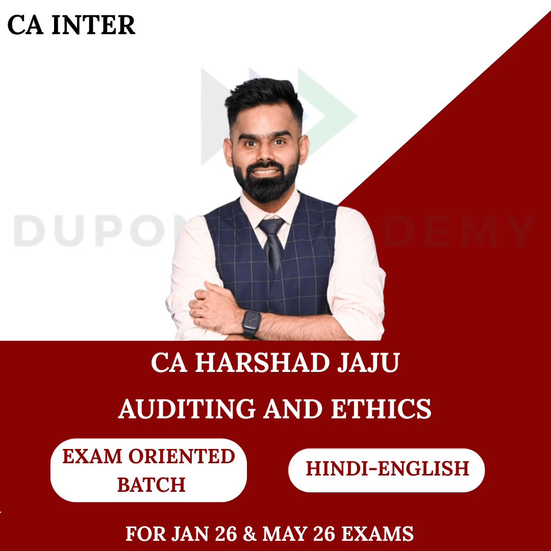 CA Inter Audit (Exam Oriented Fastrack Batch) for Jan & May 2026 Exams By CA Harshad Jaju