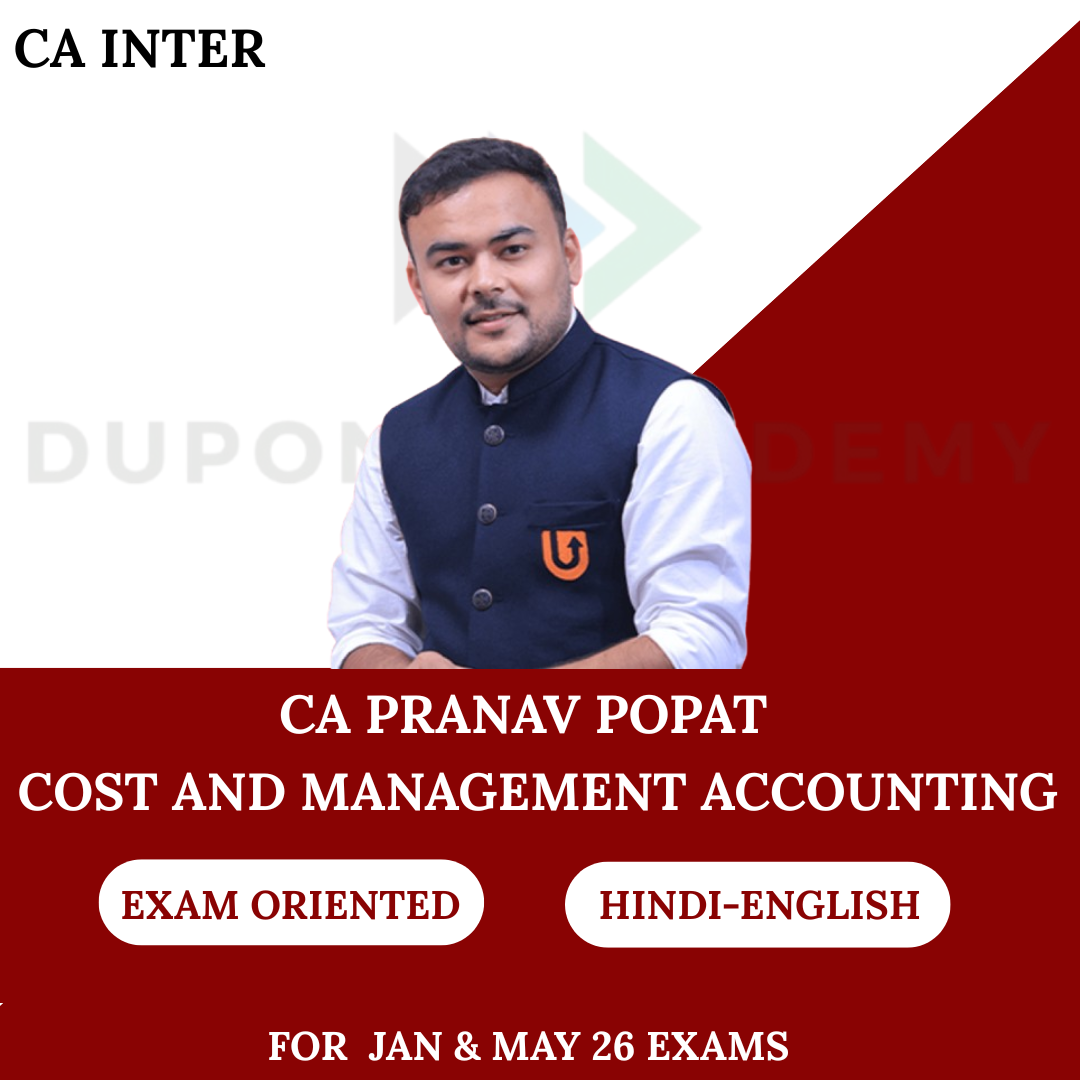 CA Inter Costing Exam Oriented Batch for Jan & May 2026 Exams By CA Pranav Popat