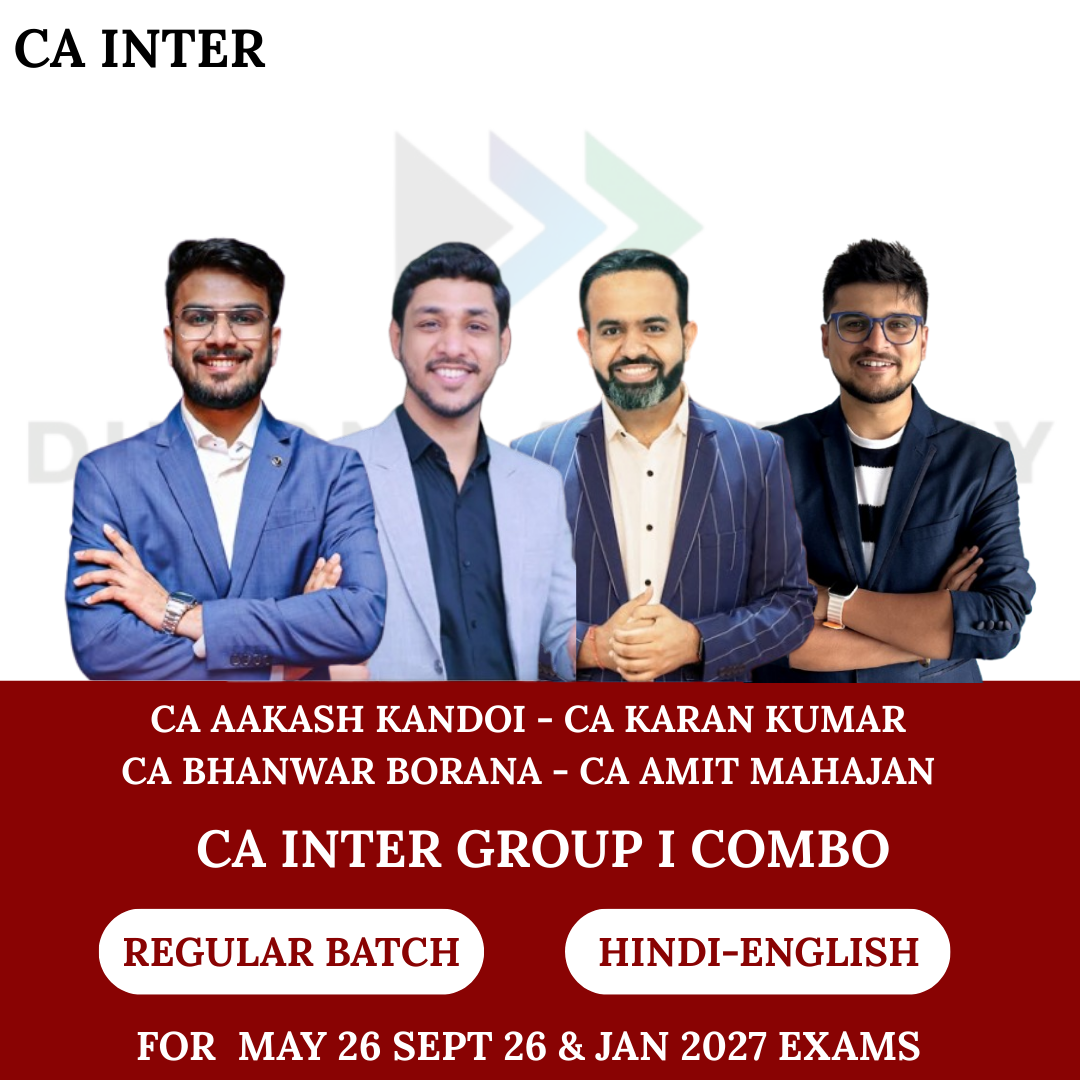 CA Inter Group 1 Combo Regular Batch for May 26, Sept 26 & Jan 27 Exams By CA Aakash Kandoi, CA Karan Kumar, CA Bhanwar Borana, CA Amit Mahajan