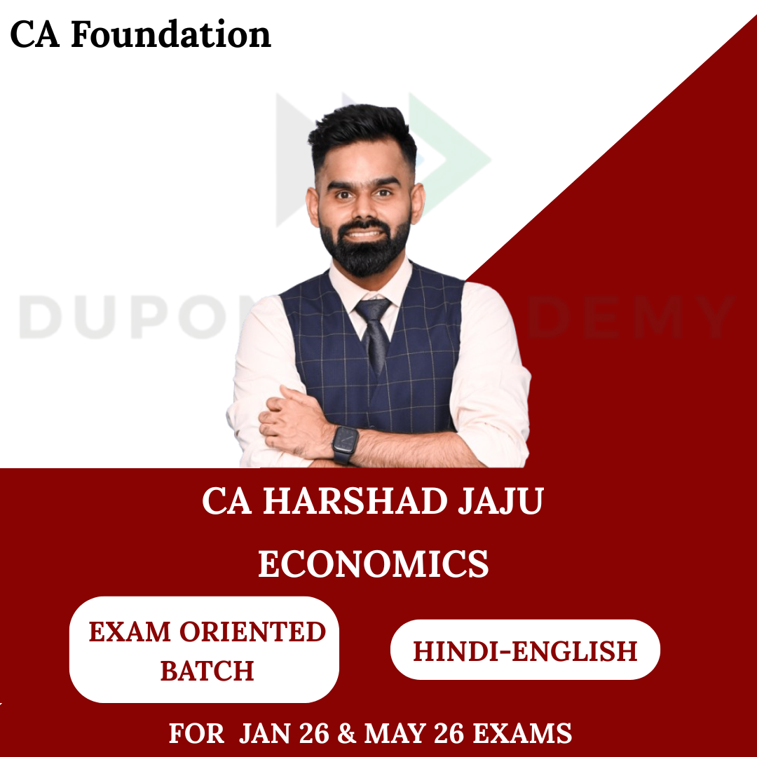 CA Foundation Economics Exam Oriented Batch for Jan 26  Exams By CA Harshad Jaju
