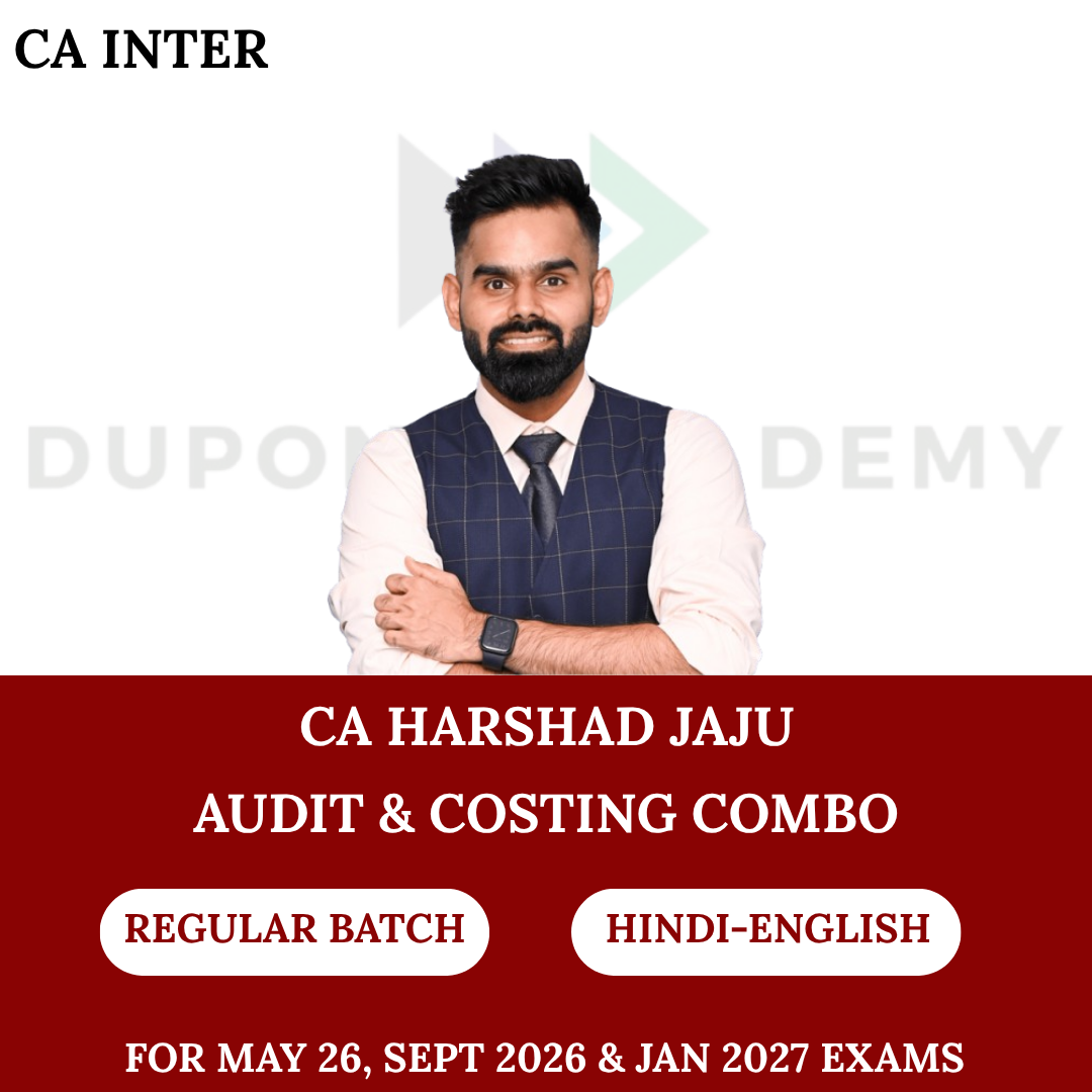 CA Inter Audit & Costing Combo Regular Batch for May 2026 & Sept 2026 Exams By CA Harshad Jaju