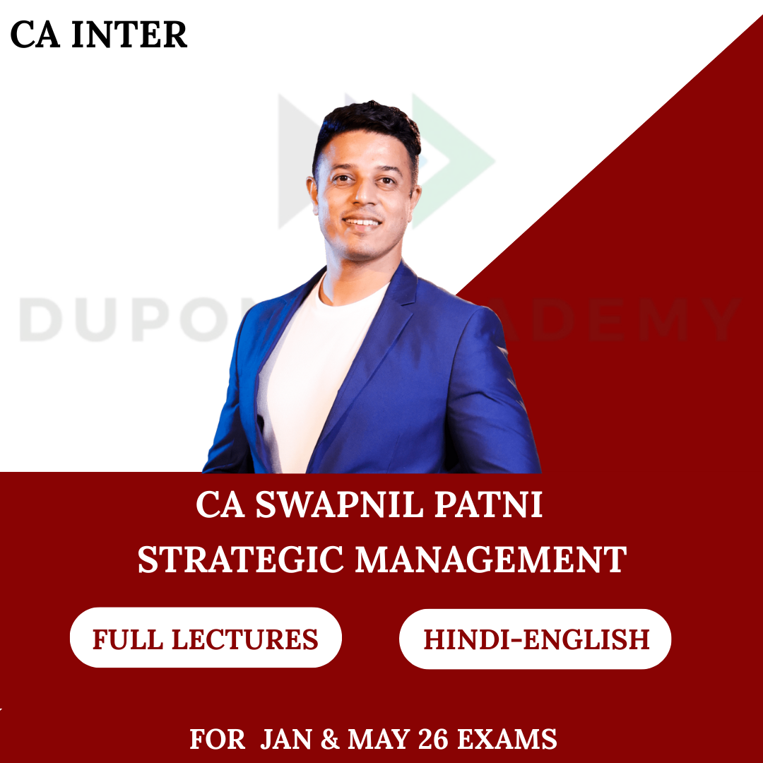CA Inter SM Regular Batch for Jan & May 2026 Exams By CA Swapnil Patni