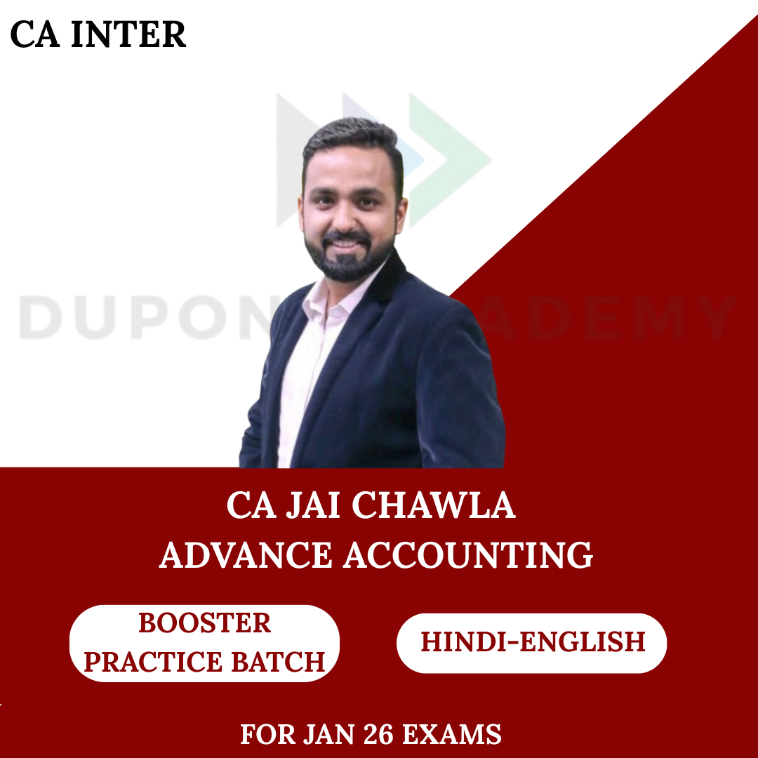 CA Inter Adv. Accounting Booster Practice Batch for Jan 26 Exams By CA Jai Chawla