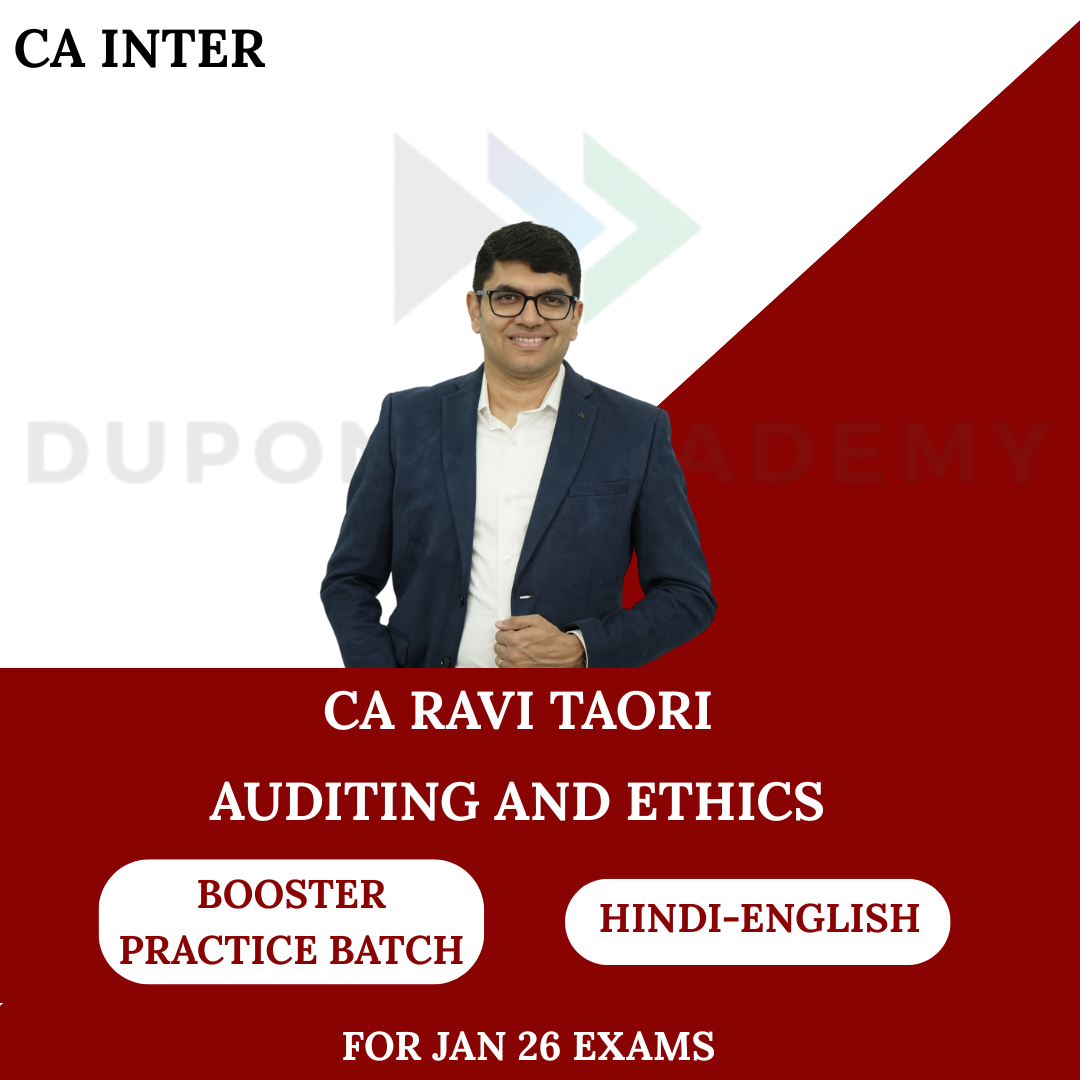CA Inter Audit Booster Practice Batch for Jan 2026 Exams By CA Ravi Taori