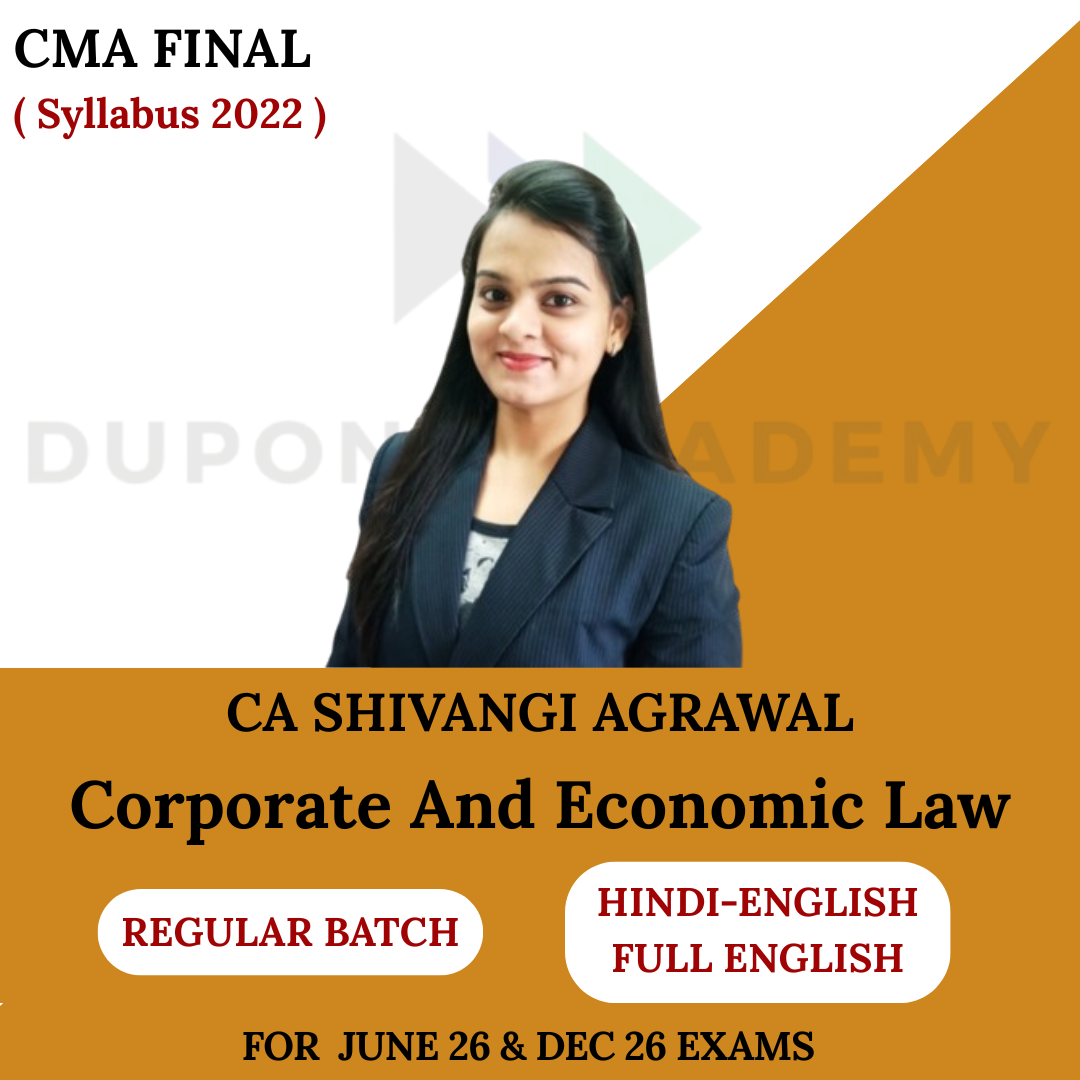 CMA Final Corporate & Economic Laws (CEL) Regular Batch for 2026 & 2027 by CA Shivangi Agrawal