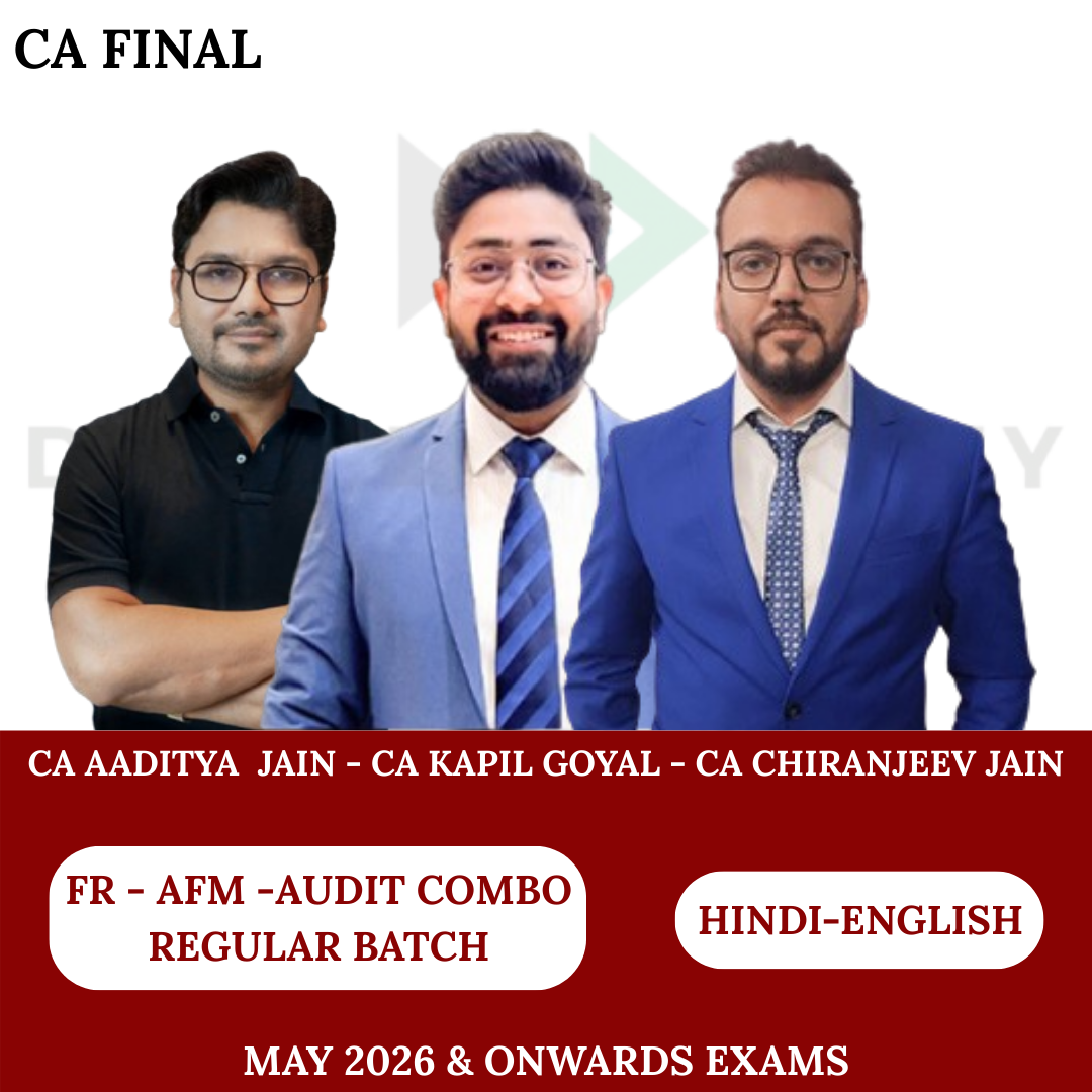 CA Final  FR - AFM - Audit Combo for May 2026 & Onwards Exams by CA Aaditya Jain, CA Chiranjeev Jain & CA Kapil Goyal