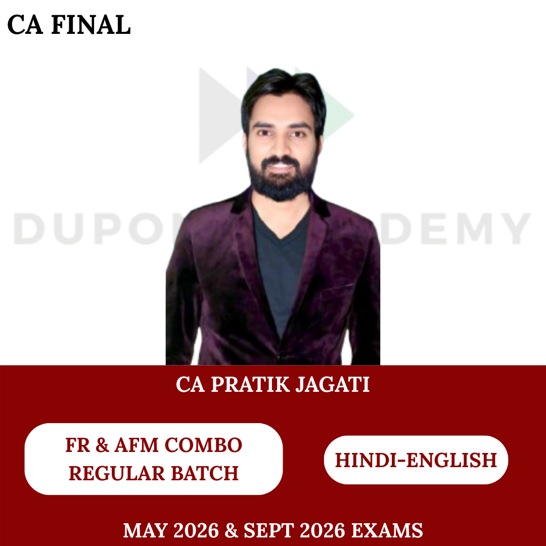 CA Final FR & AFM Regular Combo For May 26 & onwards Exams By CA Pratik Jagati