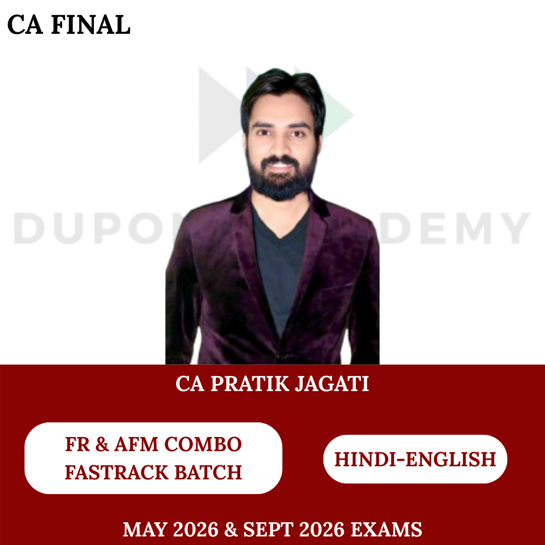 CA Final FR & AFM Fastrack Combo For May 26 & onwards Exams By CA Pratik Jagati