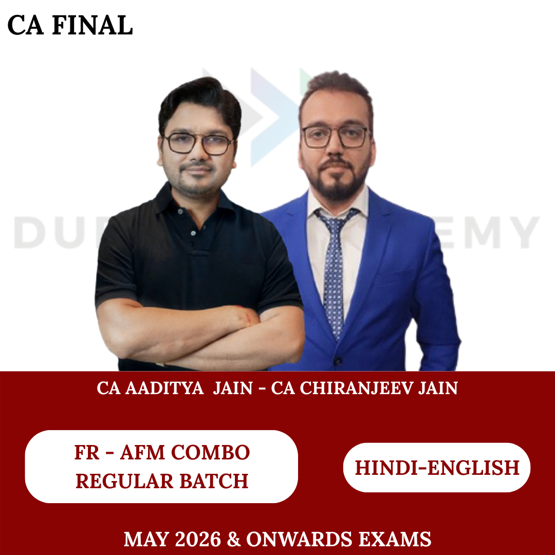 CA Final  FR - AFM  Combo for May 2026 & Onwards Exams by CA Aaditya Jain, CA Chiranjeev Jain