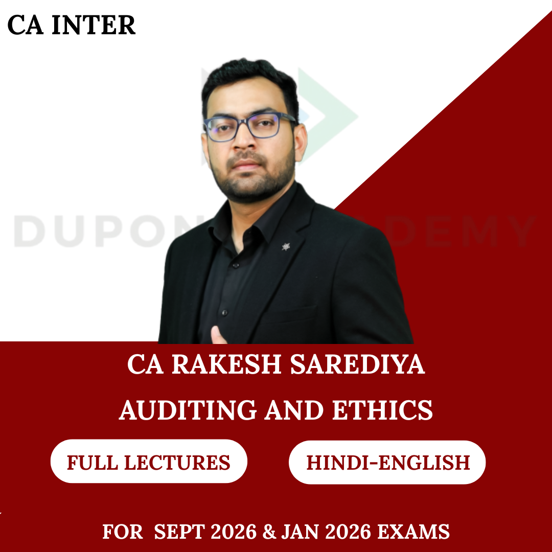 CA Inter Audit (Regular Batch) for Sept 2026 & Jan 27 Exams - By CA Rakesh Sarediya