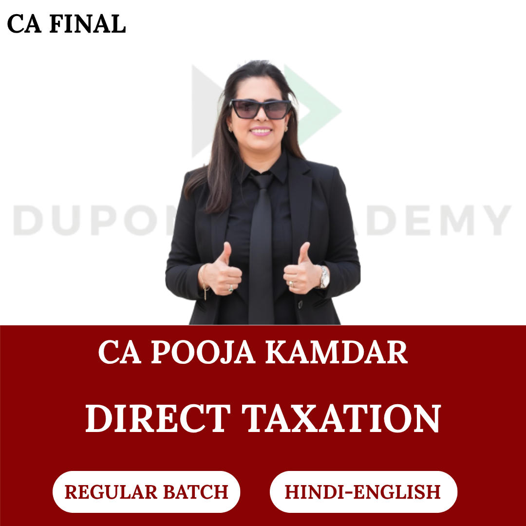 CA Final Indirect Taxation (Regular Batch) for Nov 2026 Exams By CA Pooja Kamdar Date